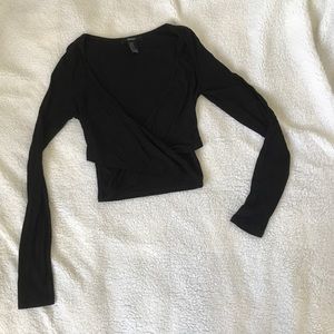 Forever 21 long sleeve crop top